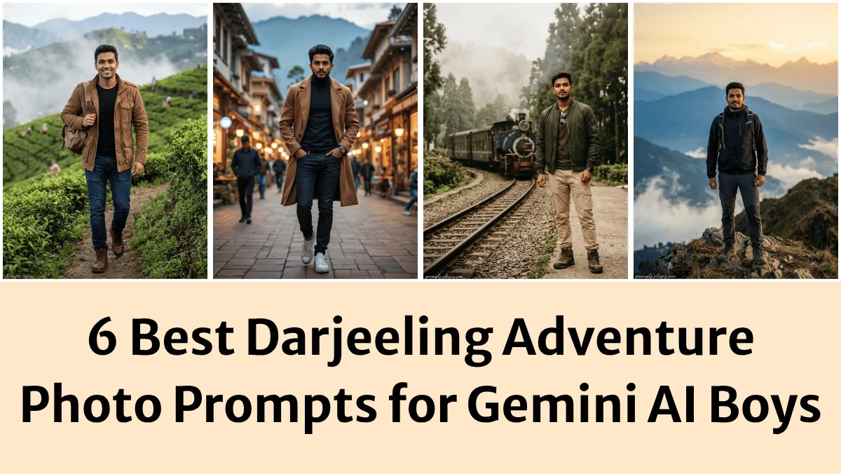 6 Best Darjeeling Adventure Photo Prompts for Gemini AI Boys